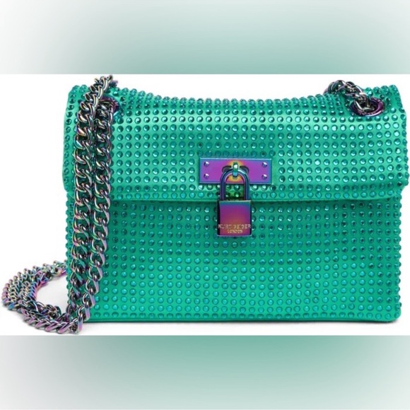 Kurt Geiger London Mini Aqua Crystal Crossbody